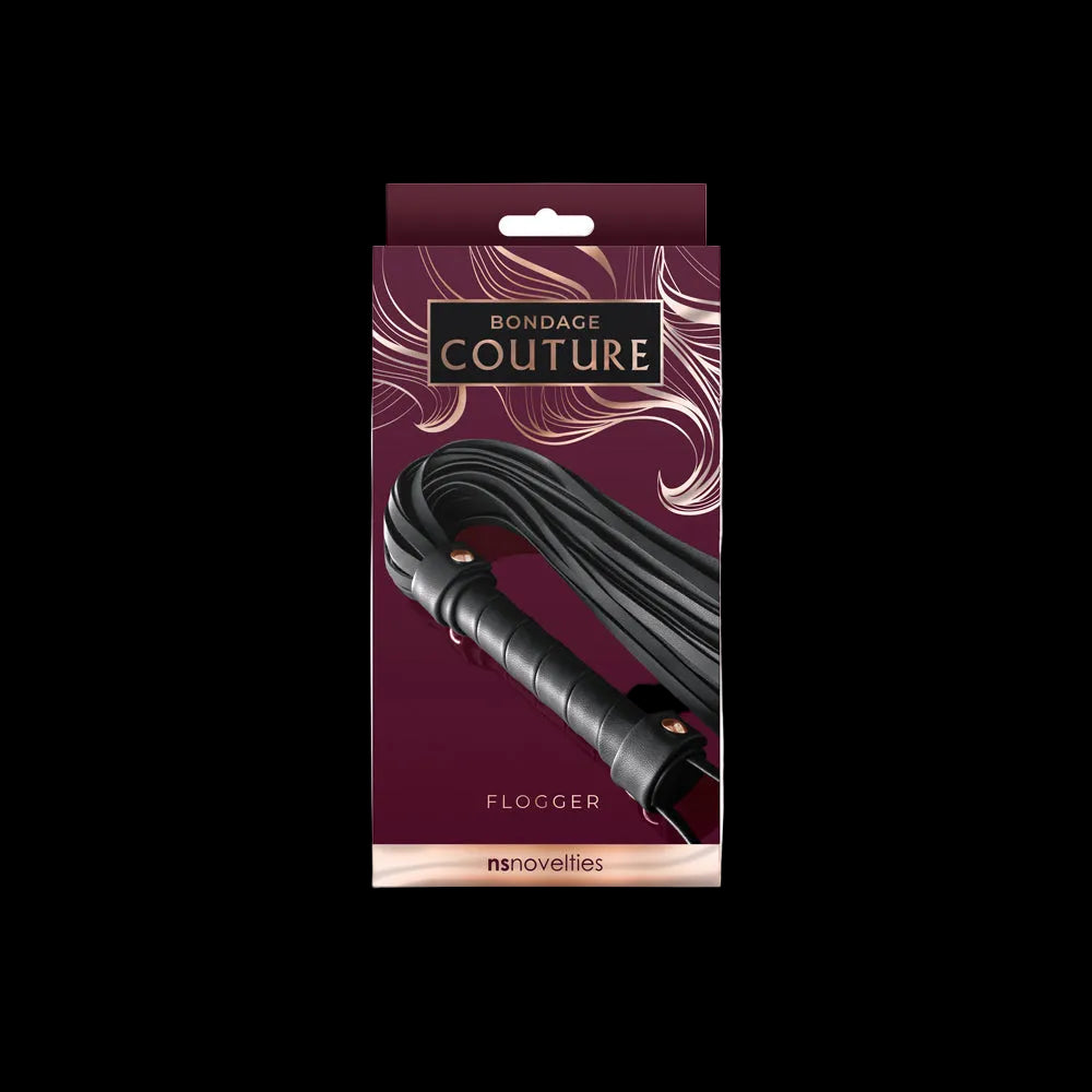 Chicote Bondage Couture Preto