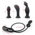Black intimate inflatable massager
