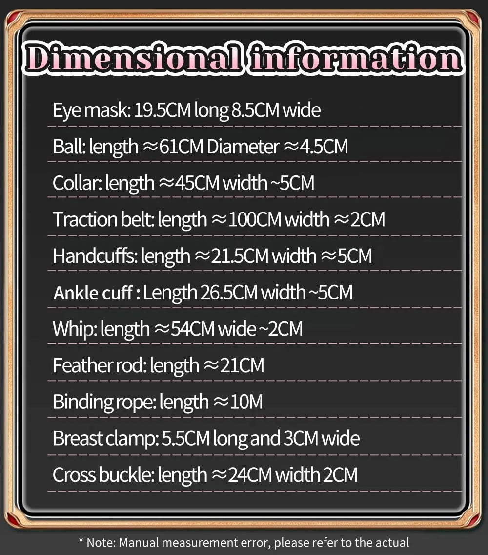 Kit de bondage para casais BOMBOMDA | Conjunto com algemas, cintos de contenção e máscara para os olhos