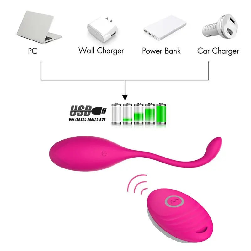 VividGlow™ Nova — Ovo vibratório discreto com acabamento brilhante
