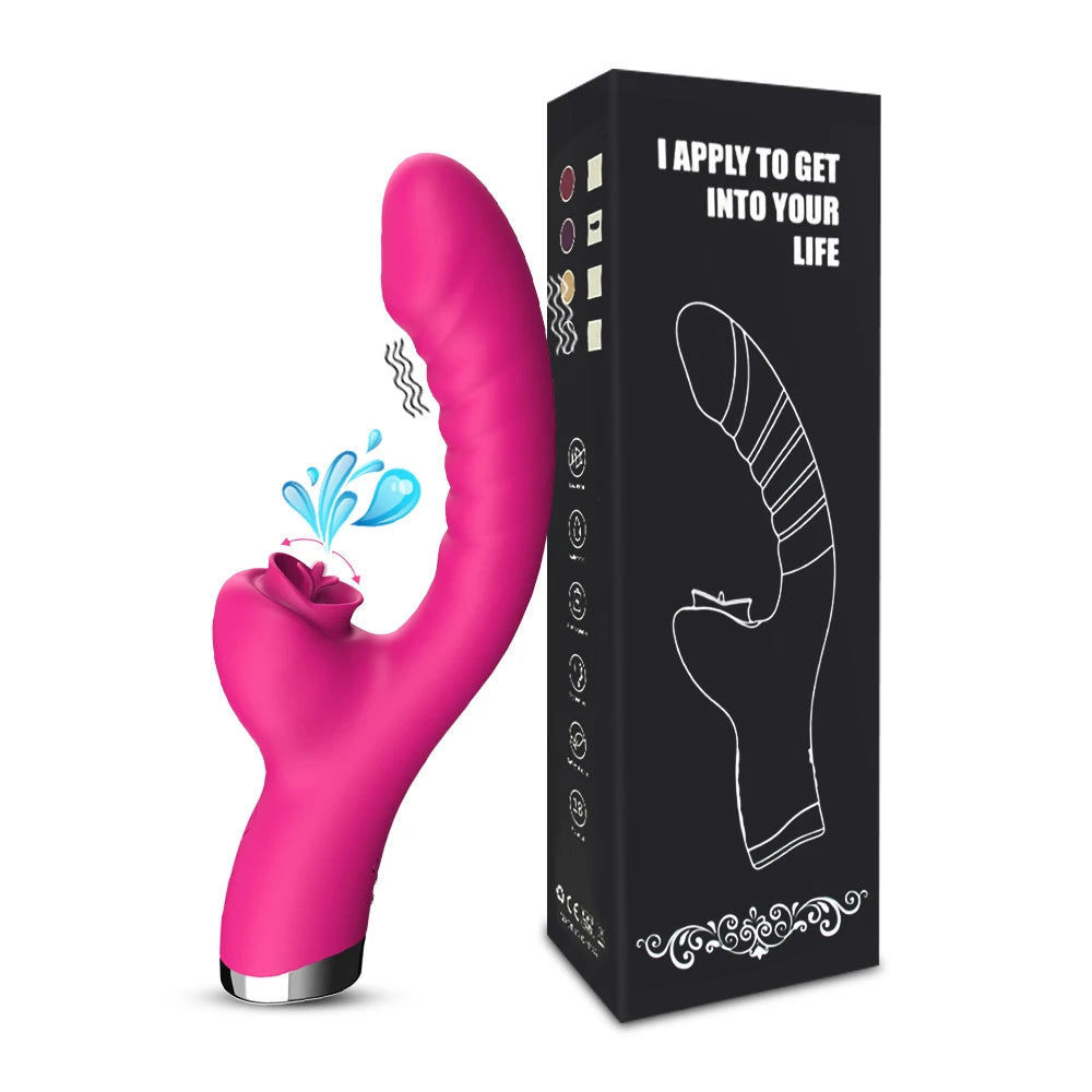 Vibrador FairyKiss 2 em 1 com dupla estimulação | Estimulador clitoriano e varinha para o ponto G