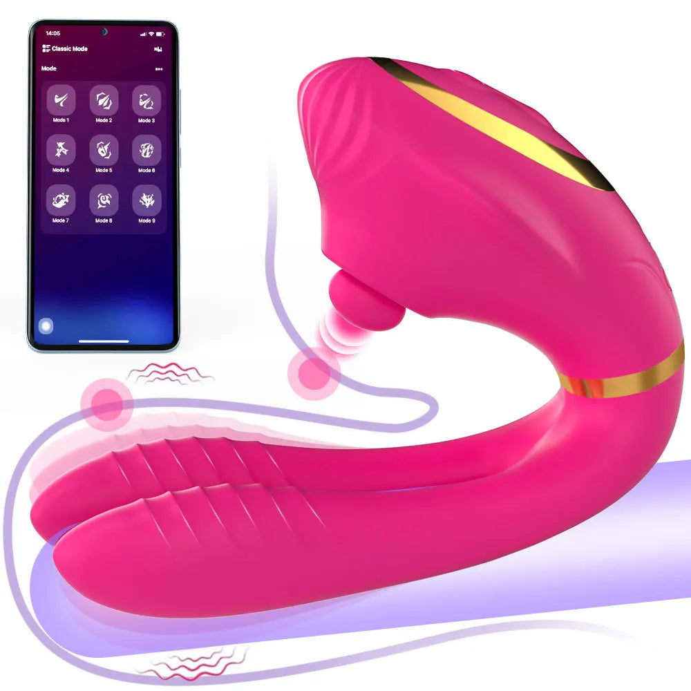 VividGlow™ Aura - Massajador com dupla estimulação e controlo por aplicação