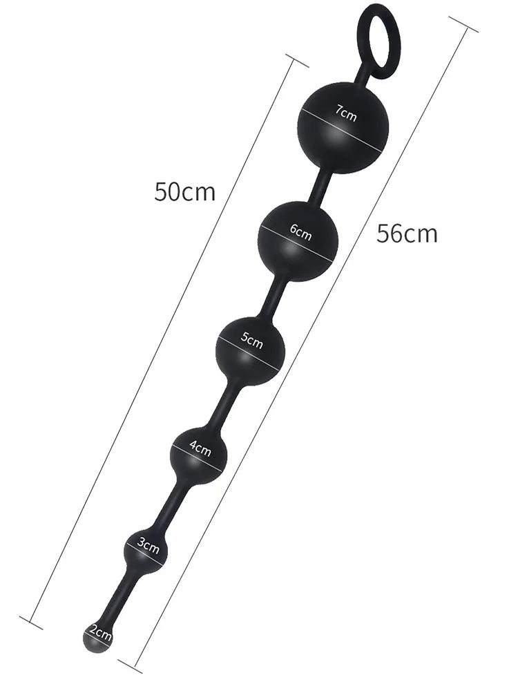 VividGlow™ Apex — Esferas de silicone firme graduadas para exploração